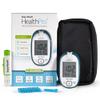 HealthPro Blood Glucose Monitor System Kit by Easy Touch | Complete Diabetes Testing Starter Set with Glucose Meter, Lancing Device, 10 Twist Lancets, Carrying Case, Logbook, Quick Guide & Batteries view 1