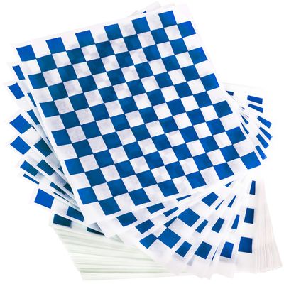 Avant Grub Deli Paper 300 Sheets. Turn Your Backyard Cookout Party into Oktoberfest with Blue & White Checkered Food Wrapping Papers. Grease-Resistant 12x12 Sandwich Wrap Prevents Food Stains!