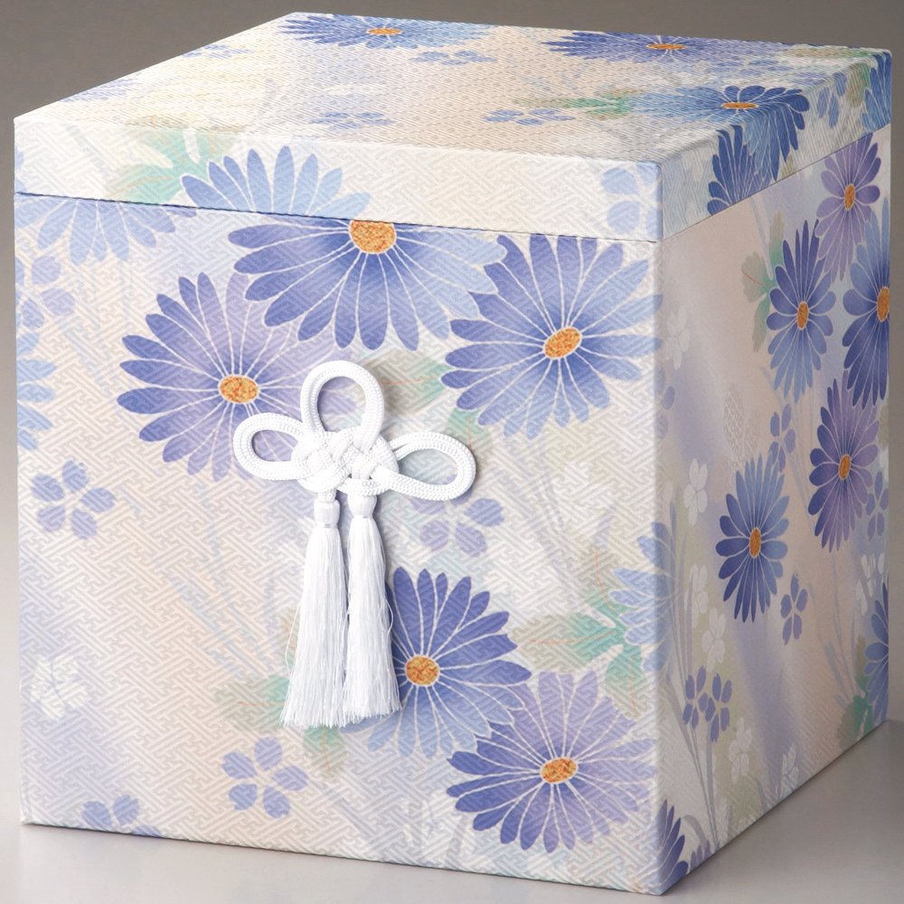 Setomono Honpo Saika (Blue No. 2), for 7 Size Urns, Width 9.4 x Depth 9.4 x Height 11.0 inches (24 x 24 x 28 cm)