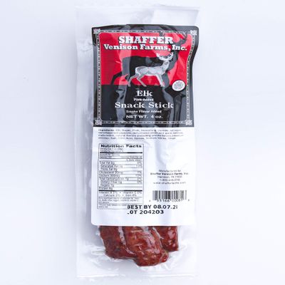 Shaffer Venison Farms Elk Snack Stick, 4 oz pack