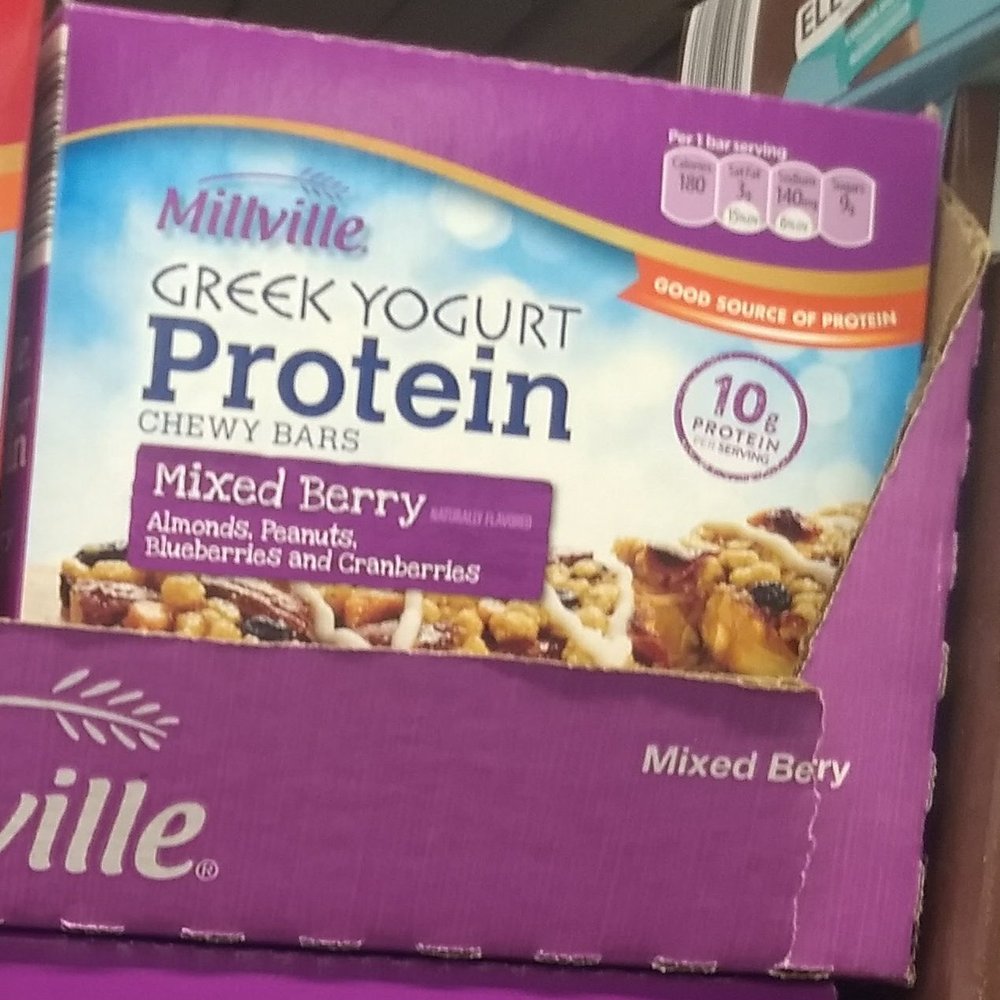 Millville Greek Yogurt Protein Mixed Berry bar 7oz, Pack of 1