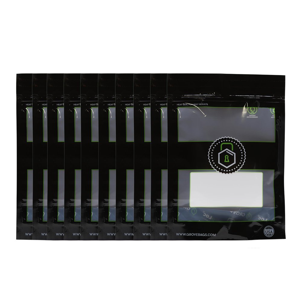 Official Grove Bags 1/4lb 10-pack - (10) 1/4lb Terploc Pouches