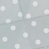 1.5" Grosgrain Ribbon White Dots 007 Grey 25yd view 1