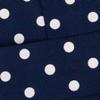 1.5" Grosgrain Ribbon White Dots 370 Navy 25yd view 1