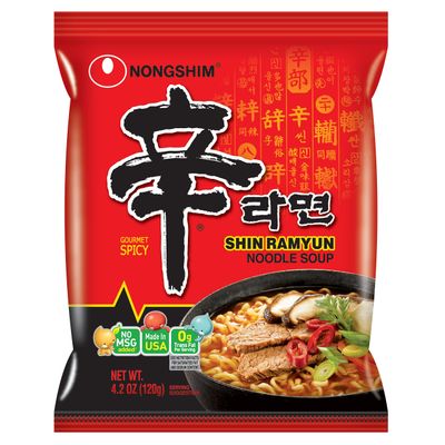 Nongshim Korean Famous Ramen Variety Selection ( ) (Shin Ramen, 4 Pack)