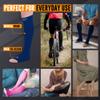 Doc Miller Open Toe Compression Socks, 20-30 mmHg, Toeless Compression Sleeves for Legs, Knee High Stockings for Shin Splints, Varicose Veins, Travel, Calf Support & Muscle Recovery, Men & Women, Pair view 2