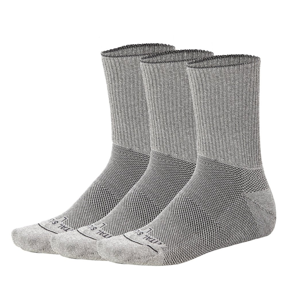 Vital Salveo- Soft Non Binding Seamless Circulation Diabetic Socks- Crew long (3 pairs) Small