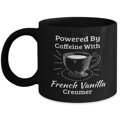 Coffee Lovers Gifts For Women Men - Coffee Creamer Gift French Vanilla Powered By Caffeine With French Vanilla Creamer
