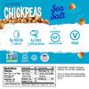 The Good Bean Crunchy Chickpeas - Sea Salt - (10 Pack) 1.4 oz Packet - Roasted Chickpea Beans - Vegan Snack with Good Source of Plant Protein and Fiber view 2