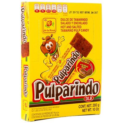LA Crafts #10 of 34 Different Mexican Candy to Choose From for Parties, Pinatas, Halloween, and Other Events (Pulparindo Original - 40 pcs)