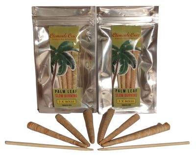 Clemente Cruz Organic Palm Leafs (2 Pack, 6 Wraps)