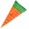 Chris.W Cellophane Carrot Shaped Goody Bags, 100Pcs Easter Cellophane Treat Bags for Lollipop Candy Cake Pop Chocolate Cookie Wrapping Buffet view 2