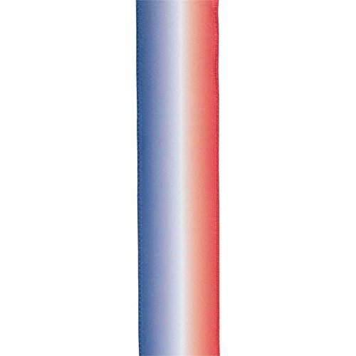 1-1/2" Wired Red, White, Blue Satin Ribbon - 10 Yards Fourth of July