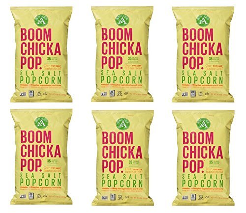 Angie's Boom Chicka Pop Sea Salt Popcorn, 4.8 Oz (Pack of 6)