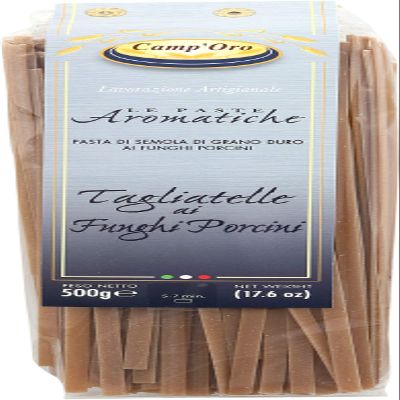 Camp'Oro Le Aromatiche: Porcini Mushroom-Infused Tagliatelle - Authentic Italian Flavor - 17.6 Ounce