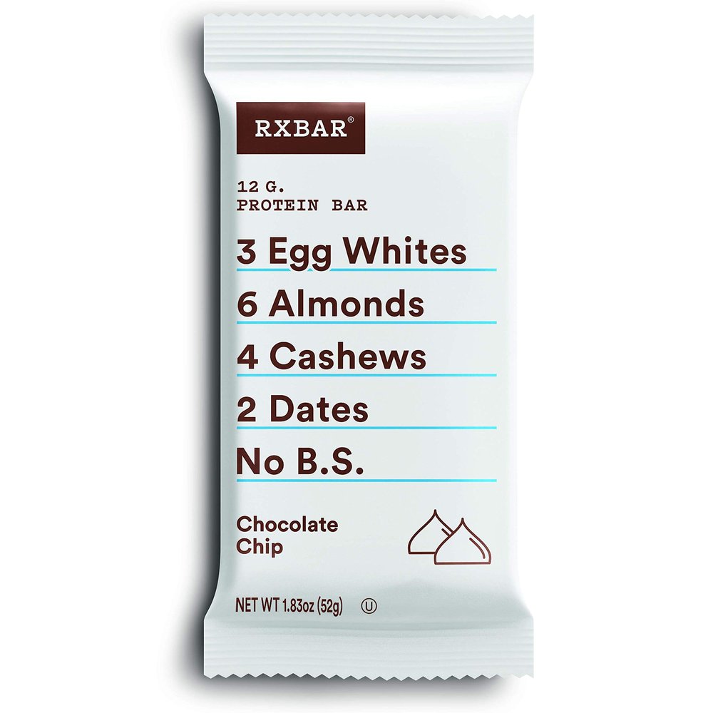 RXBAR Chocolate Chip, Protein Bar, Gluten Free, (24 Bars)