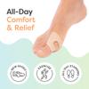 ZenToes U-Shaped Felt Callus Pads | Protect Calluses from Rubbing on Shoes | Reduce Foot and Heel Pain | Pack of 24 | 1/8 Self-Stick Pedi Cushions view 2