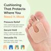 ZenToes U-Shaped Felt Callus Pads | Protect Calluses from Rubbing on Shoes | Reduce Foot and Heel Pain | Pack of 24 | 1/8 Self-Stick Pedi Cushions view 3