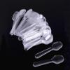1Pack (500pcs) Disposable Clear Plastic Mini Spoon Best for Jelly/Pudding/Yogurt/Ice Cream/Desert/Cake/Appetizer view 1