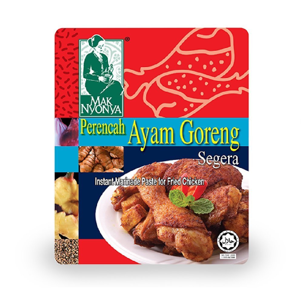 Mak Nyonya Fried Chicken Instant Marinade Paste 150g (6 Packs)