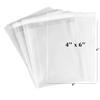 100 Pcs of Ultra Clear Resealable Cello/Cellophane Bags Great for Bakery, Candle, Soap, Cookie, Greeting Cards, and more by CuteBoxCo (4" x 6") view 1