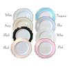 " OCCASIONS " 40 Plates Pack, Heavyweight Disposable Wedding Party Plastic Plates (10.5'' Dinner Plate, Imperial in White & Gold) view 3