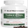 Real Mushrooms Turkey Tail Capsules  Organic Mushroom Extract for Wellness & Daily Rhythm  Vegan, Non-GMO, No Fillers Turkey Tail Extract  90 Count Mushroom Supplement view 1