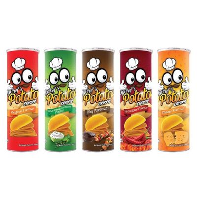 My chef's Potato Crisps 160g (Assorted Flavour, 12 Can)