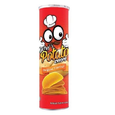 My chef's Potato Crisps 160g (Original Flavour, 12 Can)