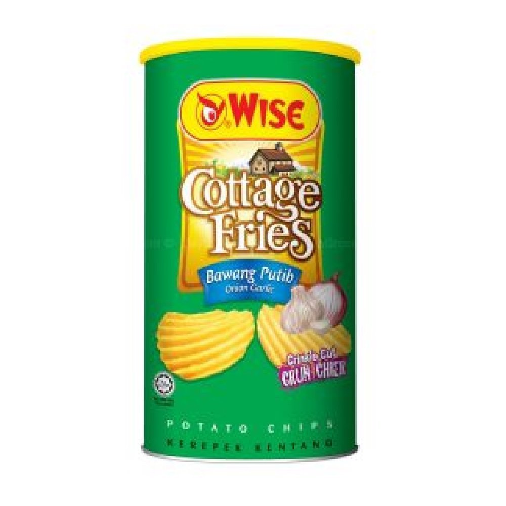 Wise Cottage Fries Potato Chips 90g (Onion Garlic, 6 Can)