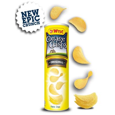 Wise Cottage Crisps 100g (Original, 6 Can)