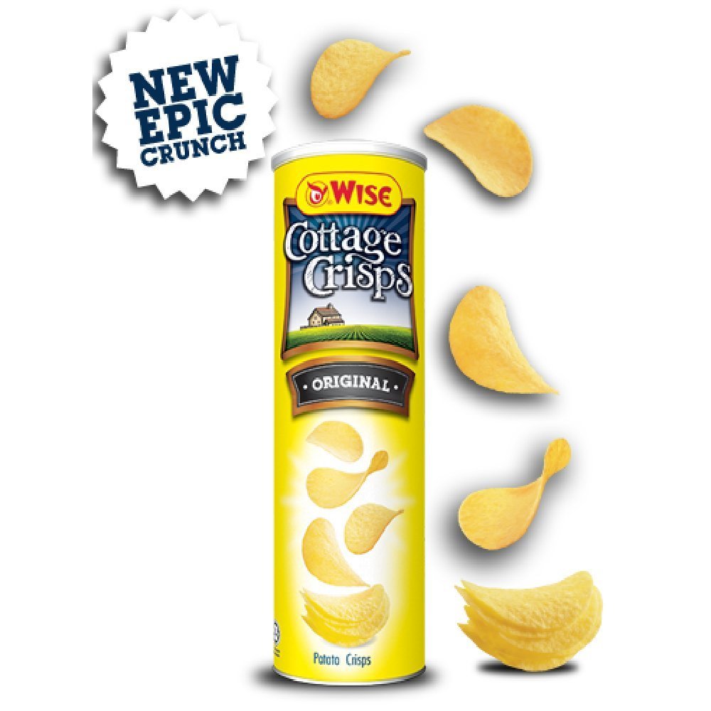 Wise Cottage Crisps 100g (Original, 6 Can)