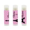 Andaz Press Personalized Bridal Shower Bachelorette Party Lip Balm Party Favors, Paris Eiffel Tower, Bride's Name and Date, 12-Pack, Custom view 2