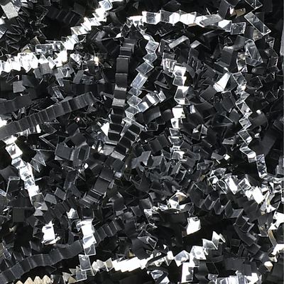 Boxes Fast Crinkle Paper, 10 lb., Black/Silver (Pack of 1)