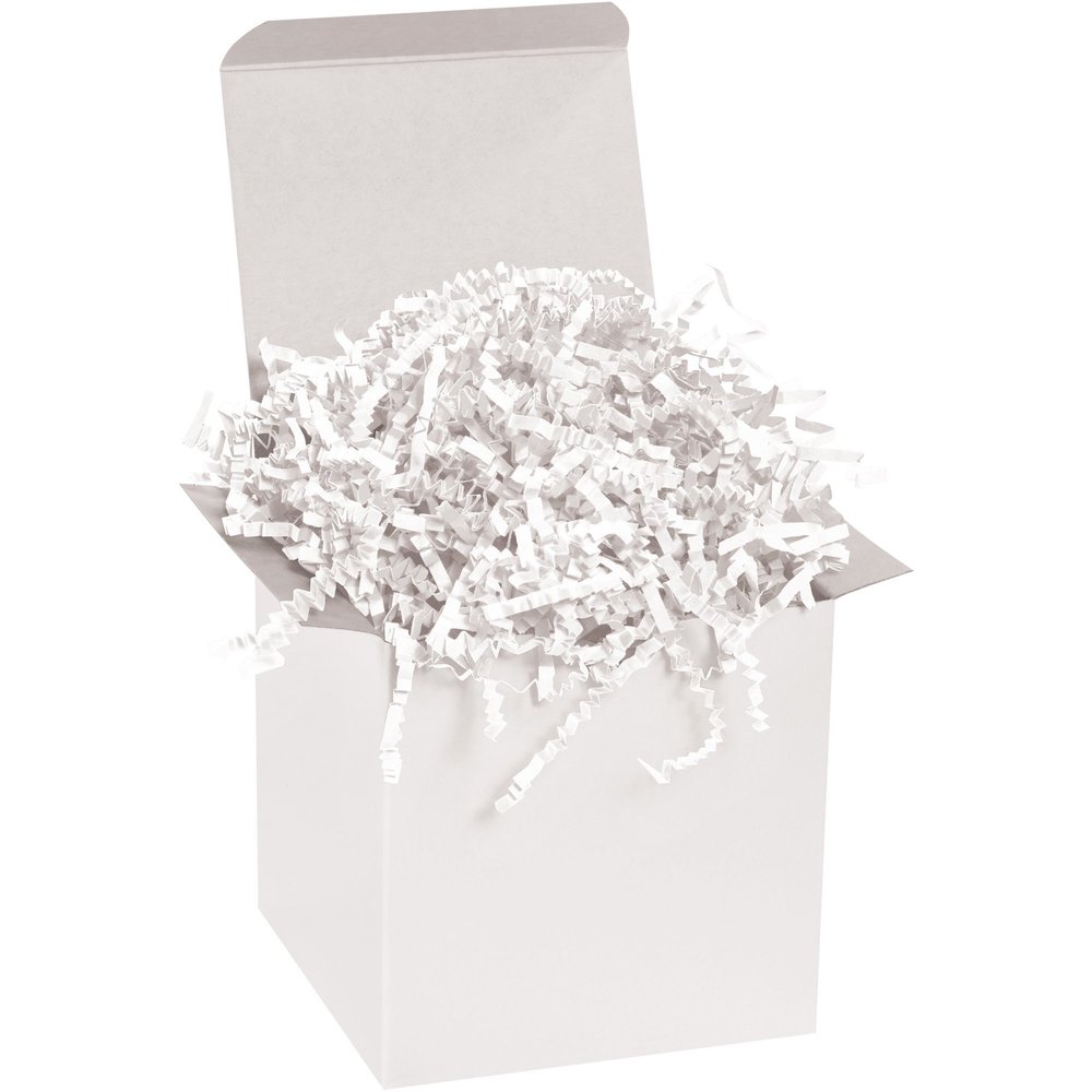Boxes Fast 10 lb. White Crinkle Paper Packing, Shipping, and Moving Box Filler Shredded Paper for Box Package, Basket Stuffing, Bag, Gift Wrapping, Holidays, Crafts, and Decoration