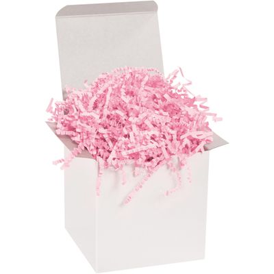 Boxes Fast 10 lb. Light Pink Crinkle Paper Packing, Shipping, and Moving Box Filler Shredded Paper for Box Package, Basket Stuffing, Bag, Gift Wrapping, Holidays, Crafts, and Decoration