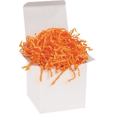 Boxes Fast 10 lb. Orange Crinkle Paper Packing, Shipping, and Moving Box Filler Shredded Paper for Box Package, Basket Stuffing, Bag, Gift Wrapping, Holidays, Crafts, and Decoration