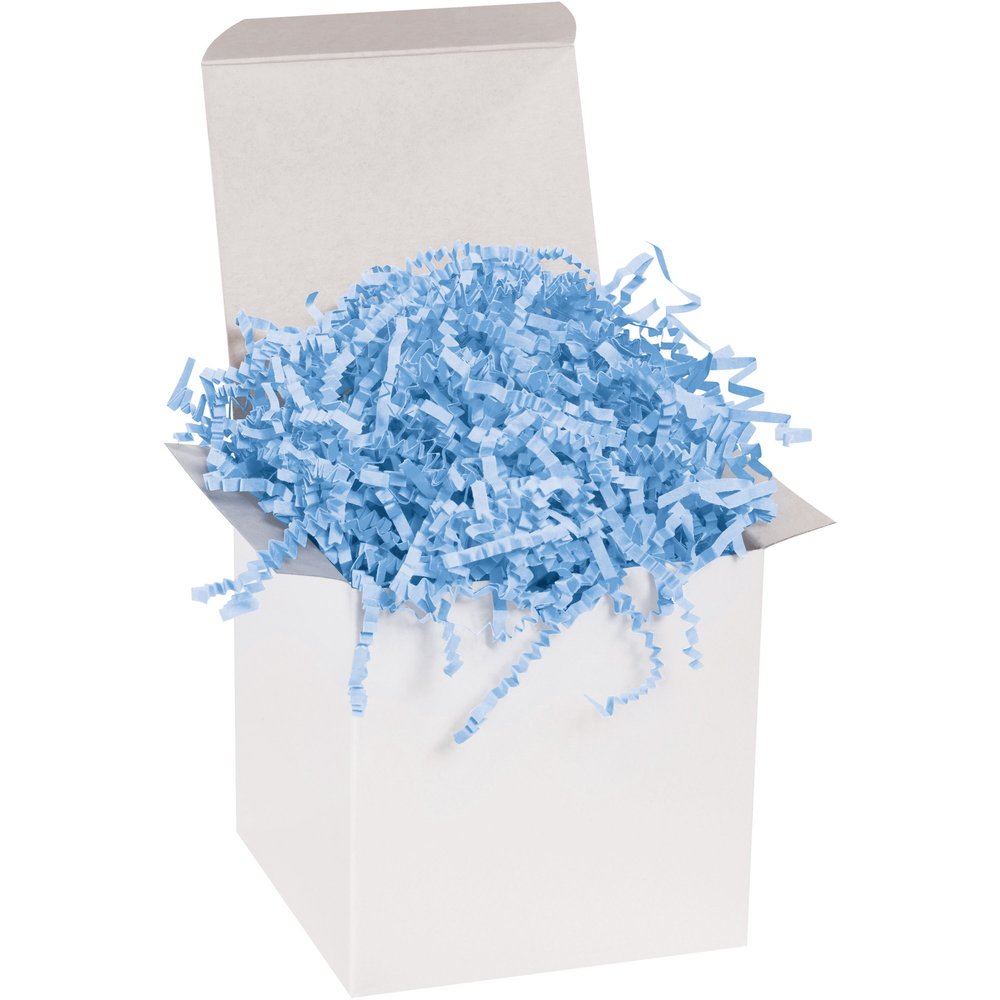 Boxes Fast Crinkle Paper, 10 lb., Light Blue (Pack of 1)
