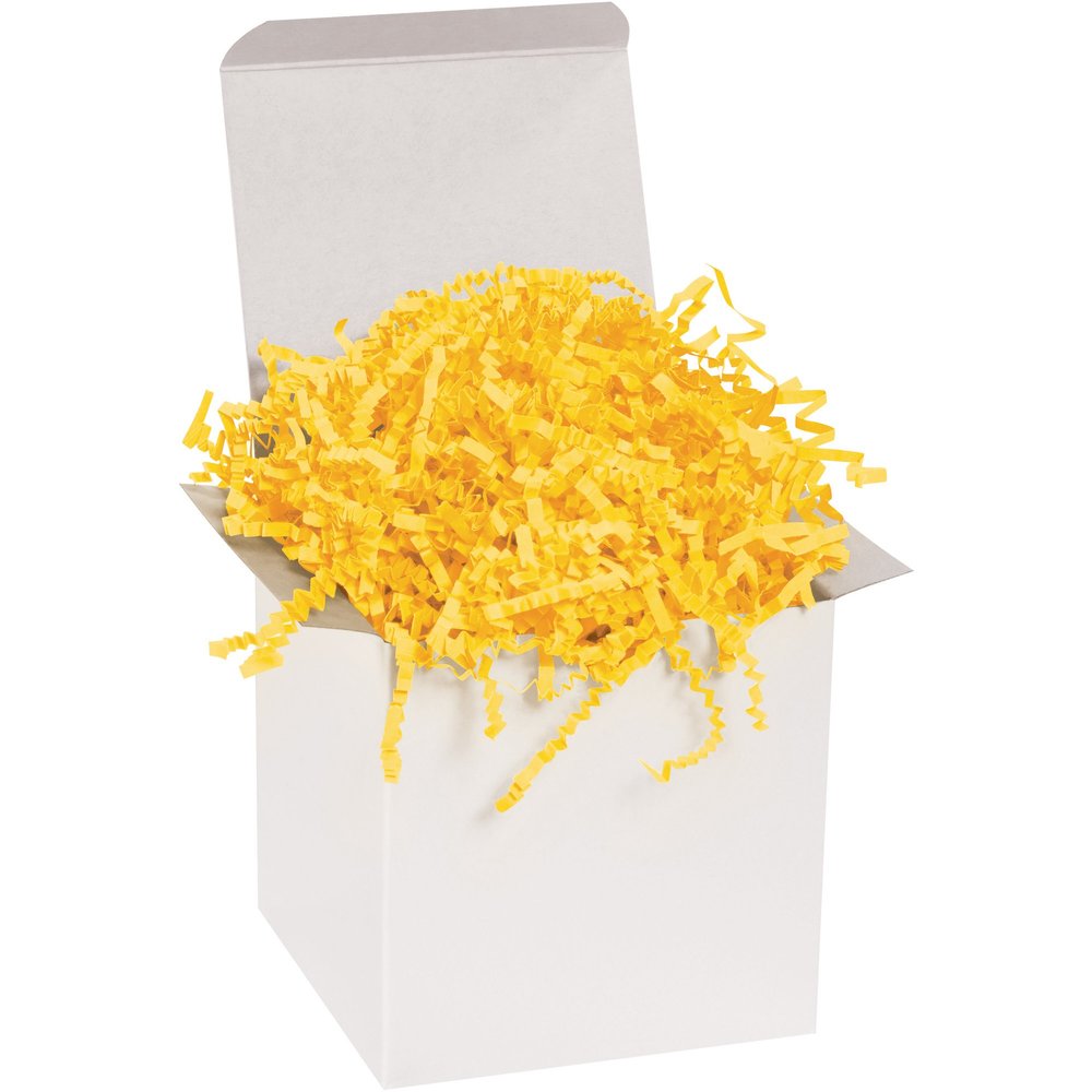 Boxes Fast Crinkle Paper, 10 lb., Yellow (Pack of 1)