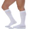 15-20 mmHg Moderate Compression Mens Compression Travel Socks. Fine Cotton Italian Made Quality (Size 6 White) view 2