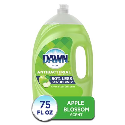Dawn Ultra Antibacterial Hand Soap, Dishwashing Liquid Dish Soap, Apple Blossom Scent, 75 Fl Oz