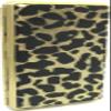 1 Soft Furry Faux Suede Gold Leopard with Mirror, Fits 120's , Can Hold 14 Y view 1
