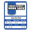 Carolina Ultimate Unisex Non-Binding Seamless Toe Cotton Crew Socks 2 Pair, Black, Large view 3