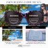 proSPORT Womens Bifocal Sunglass Readers Sophisticated Modern Sun UV400 Oval Jacki O Outdoors Pool Beach +2.00 Cheetah Pink Frame Gradient Smoke Lens view 4