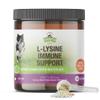 Strawfield Pets L-Lysine Immune Support Granules for Cats & Kittens - Immune Health Supplement Cat Cold Relief, Sneezing, Congestion, Running Nose, Watery Eyes Chicken Liver Flavor 200 Scoops Per Jar view 1