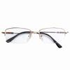 HUIHUIKK Half Rim Bifocal Reading Glasses Gold Frame Readers Eyewear view 2