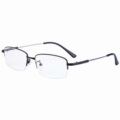 HUIHUIKK Half Rim Bifocal Reading Glasses Black Frame Readers Eyewear