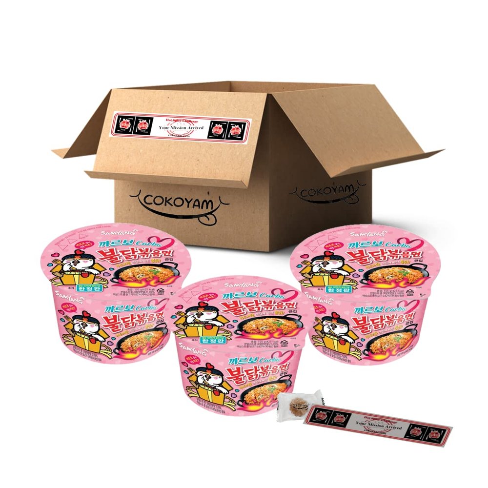 [Samyang] Carbo Spicy Chicken Fried Cup Noodles 105g  3EA / Korean food / Korean ramen (overseas direct shipment)