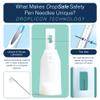 DropSafe Safety Pen Needles 31G x 8mm, 100ct Box, Sterile Needles with Locking System for Max Protection, Stable Sliding Shield for Gentle Touch & Easy Attachment, Compatible with Most Pen Injectors view 4
