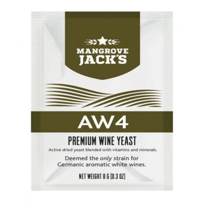 Mangrove Jacks Wine Yeast - AW4 8g treats 23L Aromatic White Wines